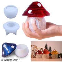 2pcs Moule Silicone Resine Epoxy, Resine Epoxy Moule Silicone, Bocaux De Stockage Moule Resine Epoxy Avec Couvercle, Moules Silicone Pour Resine P