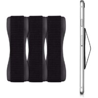 3x - Noir Support Doigt Smartphone - Accessoire Doigt Pour Tlphone Portable - Sangle Poigne Dos Smartphone