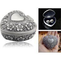 bote Bijoux Vintage En Mtal En Forme De Coeur Bote De Rangement Pour Collier Bote Bijoux Broche Bote Bijoux En Forme De Coeur Pour Bijoux En Mt