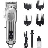 tondeuse Cheveux Hommes Professionnel, Tondeuse Cheveux Professionnelle, Tondeuse Cheveux Homme Sans Fil (12pcs/ Rechargeable/usb/ajustable/cran