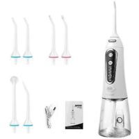 hydropulseur Jet Dentaire Portable (blanc), Irrigateur Oral Professionnel Ipx7 Tanche, 5 Buses 5 Modes, Usb Irrigateur Professionnel Rechargeable