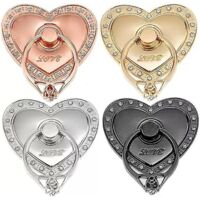 4 Pices Love Phone Ring Holder (quatre Couleurs), Love Diamond Finger Grip Holder Ring Car Phone Ring Holder Smartphone Ring Holder Tablet Rose Go