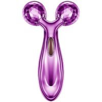 un Rouleau De Massage 3d Violet Pour Le Massage Du Visage, Le Raffermissement De La Peau Et L'limination Du Double Menton, Adapt Au Visage Et Au C