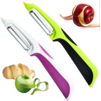 2 Pieces Set Vegetable Peeler Professional Apple Peeler Fruit Paring Knife Vegetable Peeler For Kitchen Stainless Steel Potato Peeler(pink, Green)