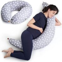 gris-coeur Blanccoussin D'allaitement Et De Grossesse Pour Dormir Multifonctionnel Reducteur Oreiller De Corps Femme Enceinte Cotton Amovible