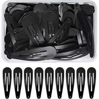 50pcs Pinces Cheveux Fille, Barrette Noir, Enfant Pingle Cheveux, Femme Barrettes Cheveux En Mtal, Accessoires De Cheveux, Barettes Des Cheveu