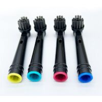 4 Ttes De Brosse Dents Lectrique En Charbon De Bambou Pour Oral B, Ttes De Brosse Dents Rotatives Lectriques Oral B, Lot De 4 Pour Adultes Et En