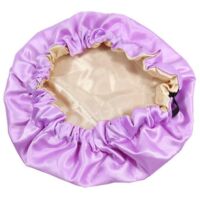 imitation De Soie Ajustement Boucle Sleep Cap (violet), Lastique Large Bande Sleep Cap Enfants Hair Care Cap