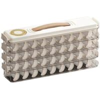 Boîte de conservation hermétique pour aliments - Boîte empilable pour raviolis et biscuits A--