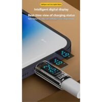 Adaptateur OTG USB-C vers USB-C pour téléphone et tablette, bleu transparent.