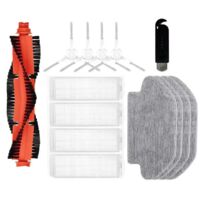 Pour aspirateur robot, rouleau de lavage, brosse latérale, filtre, lingettes de lavage --