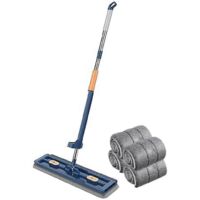 Balai à poussière de 42 cm pour le nettoyage de la maison, convient aux parquets, stratifiés et carrelages.