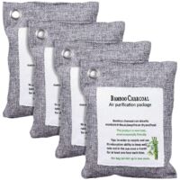Activated Bamboo Charcoal Bag Odor Remover 200gx4, Air Purifying Bags--