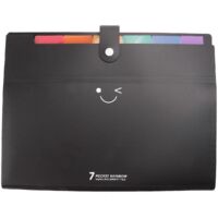 Expanding File Folders 7 Pockets A4 Plastic File Folder Organizer--