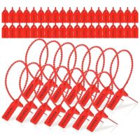 2000 PCS Plastic Tamper Resistant Seal Label Red--