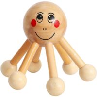 Home Office 6 Points Tension Relief Wood Head Scalp Massage Equipment--