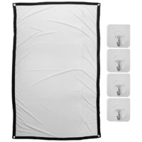 Projector Screen for Home Theater White Foldable Anti- (60Inch)--