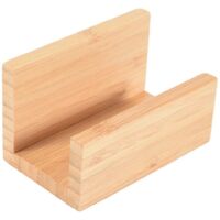 Wood Desktop Business Holder for Desk Business Card Display Stand--