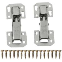 2x Kitchen Cupboard Cabinet Wardrobe 90degree Door Hinges & Screws--