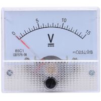 85C1 Dial Analog Volt Panel Meter Gauge DC 0-15V--