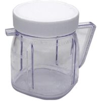 For Blender Parts, Cup Mini Plastic Jars with Lids (1 Pack)--