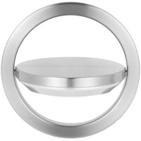 Kitchen Flap Lid Stainless Steel Flap Cover Trash Lid Round--