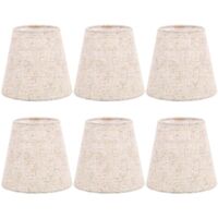 Small Lamp Shade Clip on Bulb Set of 6 for Table Chandelier Wall Lamp--
