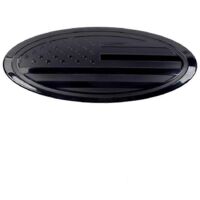 Front Grille Rear Emblem for , 9.5 Inch ,Black--