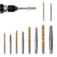 10pc for Removing Stripped Screws&Broken Bolts Drill Bit Extractor-As Shown-