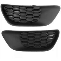 Car Front Bumper Fog Light Cover 68100709AA 68100708AA for Chrysler-Black-