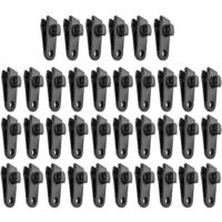 36 Pcs Tarp Clips Heavy Duty Lock Grip, Tarp Clamps, Fit for Camping-Black-