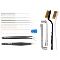3D Printer Cleaner Tool Copper Wire Brush Toothbrush Nozzle Needle--
