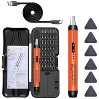 Electric Screwdriver Set Precision Power Tool Kit Orange--