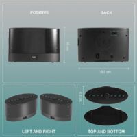 Extra Loud Alarm Clock with Wireless Bed Shaker,for Heavy Sleepers--