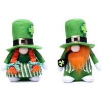 St Patricks Day Gnomes Decor, Lucky Green Gnomes Plush for the Home--