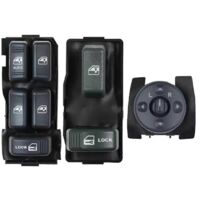 Power Window Switch Mirror Switch for Chevrolet Blazer Suburban-Black-