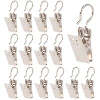 50 PCS Stainless Steel Curtain Clips with Hook for Curtain Photos--