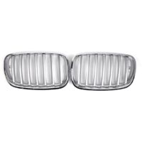 Chrome Front Grill Keney Grille Cover Trim for E70 X5 2007-2013--