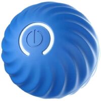 Electronic Dog Toy Smart Moving Ball for Puppy Birthday Gifts, Blue--