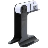 Flippable Calendar Rotatable Desk Calendar for Livingroom Black--
