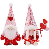 Valentine Gnomes for Home Valentines Day Tiered Tray--