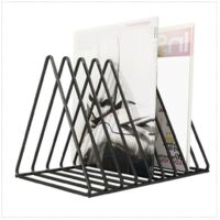 Vinyl Record CD Magazine Storage Rack Album Display Rack--