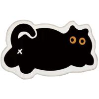 Cute Bedroom Rug Non- Bathroom Floor Mat Room Decor,Black,M--