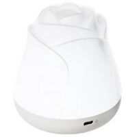 Flower Night Light for Girl Dimmable Nursery Nightlight for Kids-White-