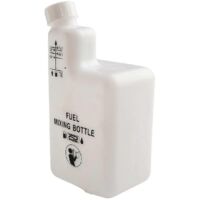 Fuel Oil Mixing Bottle for 2 Stroke Engines, 1L, 4 Ratios Reusable-White-