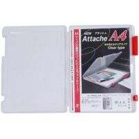 A4 Files Plastic Document Case Storage Box,red--