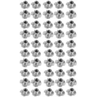 50pcs M8 metal Captive T Nuts Pronged Tee Blind Nuts Metric--