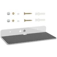 Acrylic Wall Mount Display Shelf for Bluetooth Speaker, Webcam-White--