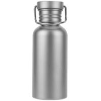 Gourde en titane 500 ml - Ultralégère, étanche, gourde de sport