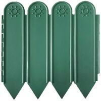 Clôtures portables, bordures de jardin, séparations de patio, vertes--